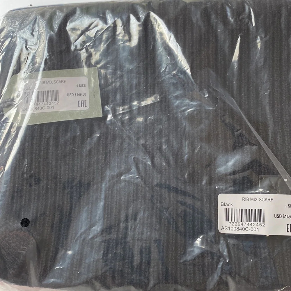 All Saints Ribbed Knit Scarf - Picture 4 of 4